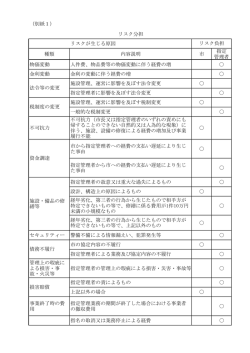 リスク分担表[PDF：86KB]