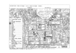 東京都市計画一団地の住宅施設 光が丘一団地の住宅施設 計画図ー