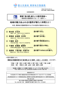本文資料 - 国土交通省 関東地方整備局