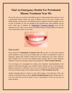 Find An Emergency Dentist For Periodontal Disease Treatment Near Me