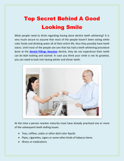 Top Secret Behind A Good Looking Smile