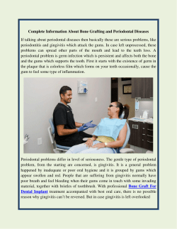 Information About  Periodontal Diseases and Bone Grafting