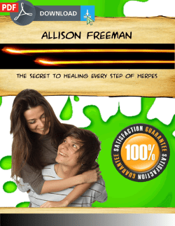 One Minute Herpes Cure PDF EBook Allison Freeman Precious Free Report